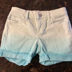 Old navy teal tie dye jean shorts